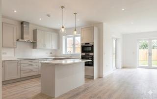 Modern kitchen in new build property