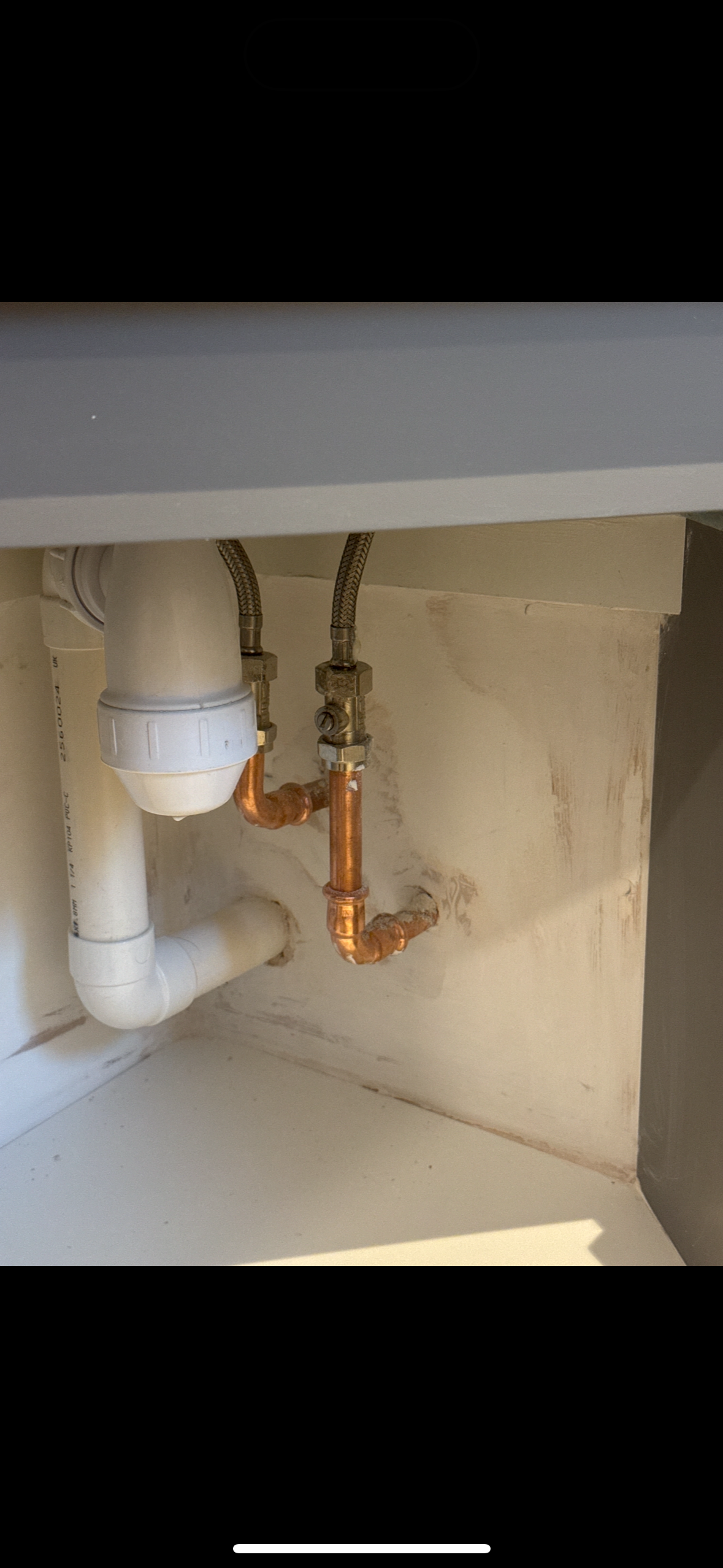 Poor Paint Finish Behind Fitted Units